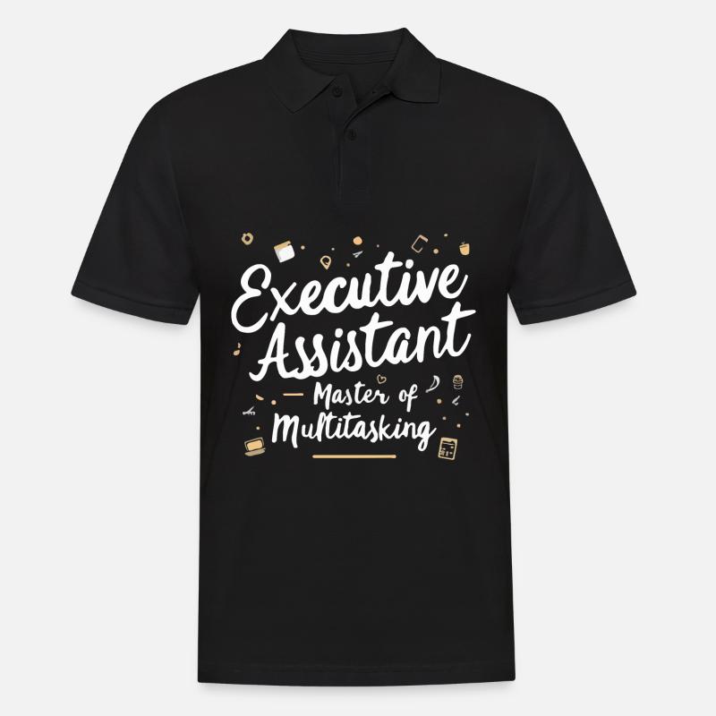 Executive Assistant Master of Multitasking - Men's Polo Shirt - black