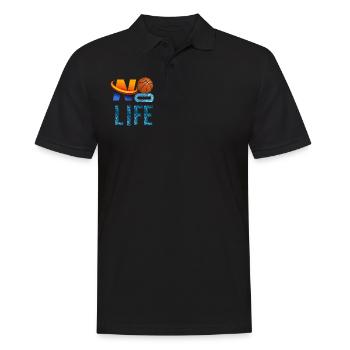NO BASKET, NO LIFE - Polo Homme - noir - Devant - Kai (181cm)