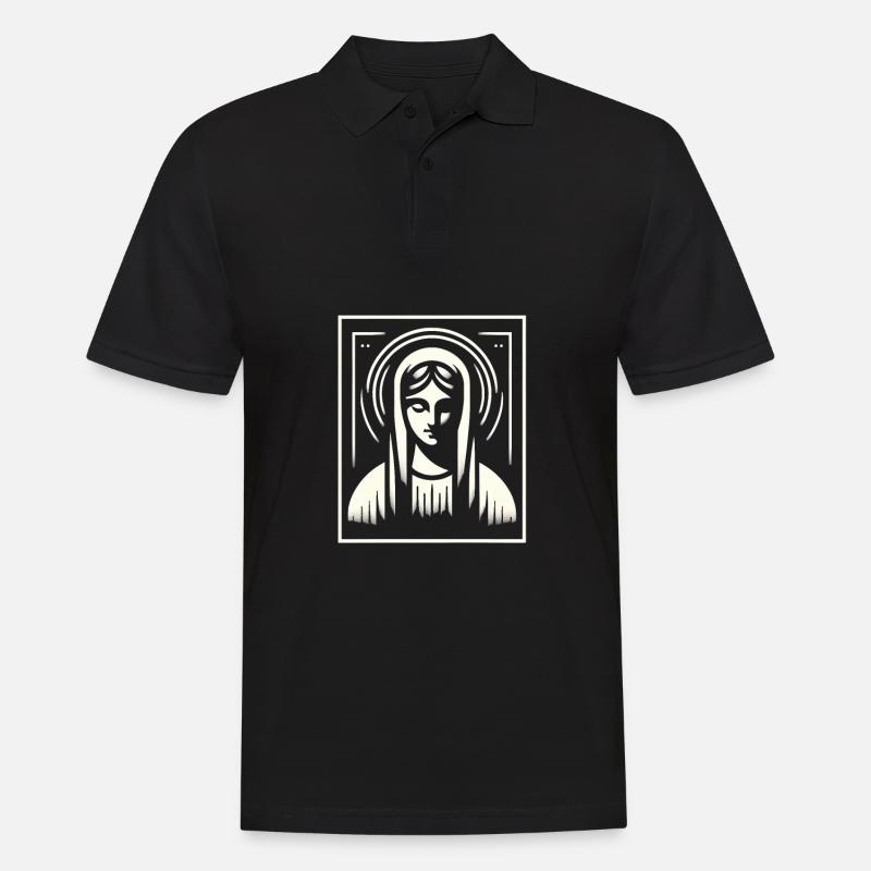 Moderne Madonna - Männer Poloshirt - Schwarz