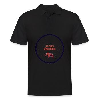 Heilige Elefanten-Odyssee - Männer Poloshirt - Schwarz - Vorne - Kai (181cm)