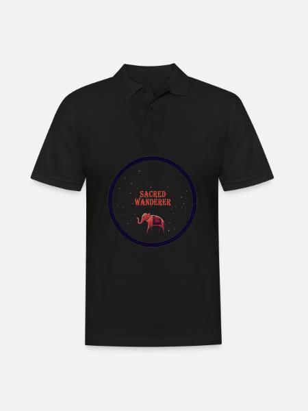 Sacred Elephant Odyssey - Men's Polo Shirt - black
