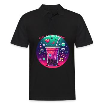 Galactic Boba Delight - Men's Polo Shirt - black - Front - Kai (181cm)