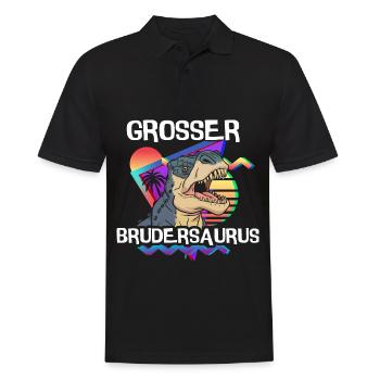 Grand frère Saurus T-Rex Dino - Polo Homme - noir - Devant - Kai (181cm)