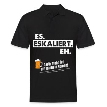 De toute façon, la situation s’aggrave - Polo Homme - noir - Devant - Kai (181cm)