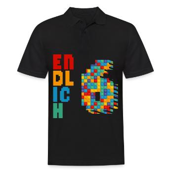 Finally 6 building blocks - Men's Polo Shirt - black - Front - Kai (181cm)