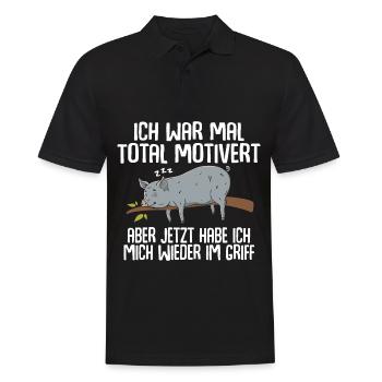Avant, j’étais totalement motivé - Polo Homme - noir - Devant - Kai (181cm)