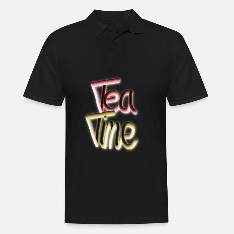 Tea drinker Tea lovers - Men's Polo Shirt - black