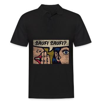 Saufī Saufī - Männer Poloshirt - Schwarz - Vorne - Kai (181cm)