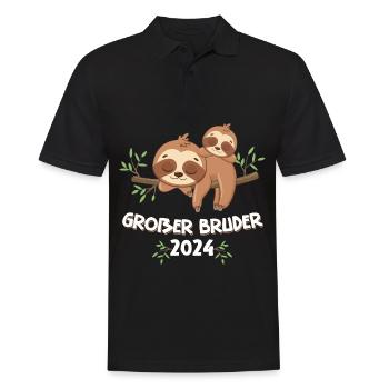Big Brother 2024 Sloth - Men's Polo Shirt - black - Front - Kai (181cm)