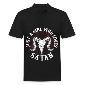 Satanism Proverbs | Satanist Horror Gifts - Men's Polo Shirt - black - Front - Kai (181cm)