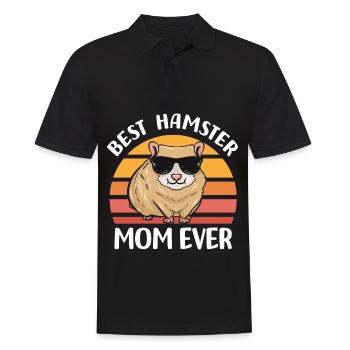 Amoureux du hamster - Polo Homme - noir - Devant - Kai (181cm)