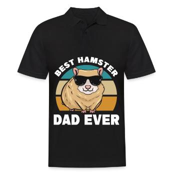 Hamster Sayings | Rodents Pets Gift Idea - Men's Polo Shirt - black - Front - Kai (181cm)