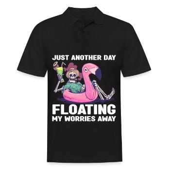 Rafting Wassersport | River Tubing Fluss Geschenke - Männer Poloshirt - Schwarz - Vorne - Kai (181cm)