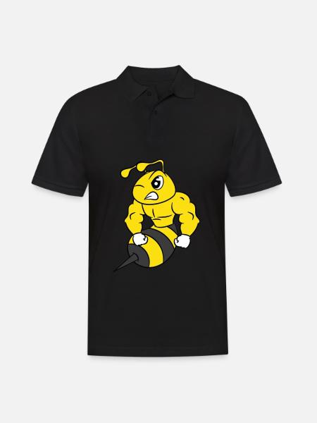 Eine niedliche und einzigartige Illustration - Männer Poloshirt - Schwarz