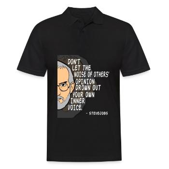 Tshirt Half Face - Polo Homme - noir - Devant - Kai (181cm)