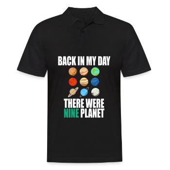 Nouveau design cool Retour dans ma journée, nous - Polo Homme - noir - Devant - Kai (181cm)
