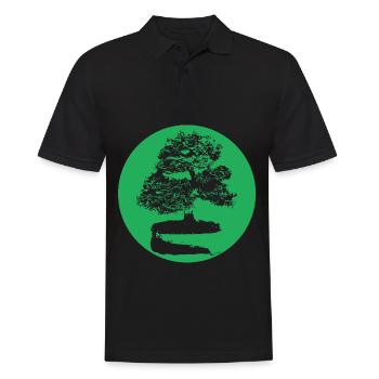 Bonzai Arbre Petit Amoureux De La Nature Cadeau - Polo Homme - noir - Devant - Kai (181cm)