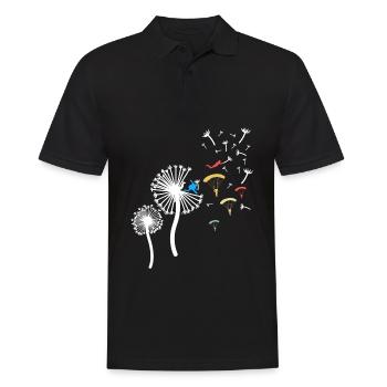 Belle Chemise De Parachutisme Pour Les - Polo Homme - noir - Devant - Kai (181cm)