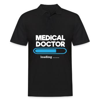 "Medical Doctor Loading" Doctor Hospital Nice - Polo Homme - noir - Devant - Kai (181cm)