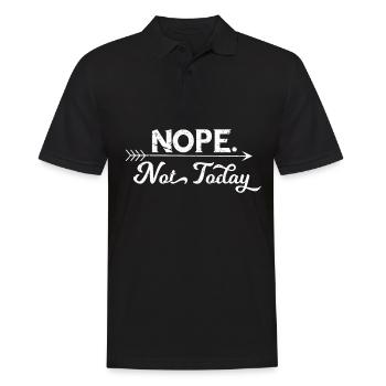 Nan. Pas aujourd'hui plein de sarcasmes design de - Polo Homme - noir - Devant - Kai (181cm)