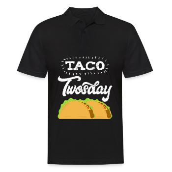 "Taco Tuesday" Perfektes Geschenk für alle Tacos Liebhaber - Männer Poloshirt - Schwarz - Vorne - Kai (181cm)