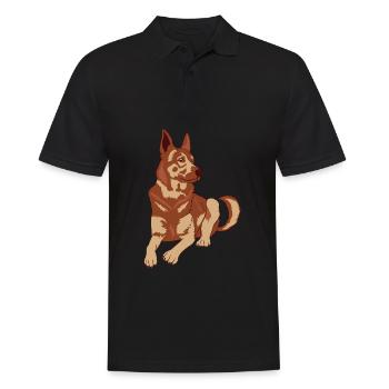 Cute Adorable Dog For Certified Dog Lover T-shirt - Men's Polo Shirt - black - Front - Kai (181cm)