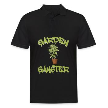 Marijuana Cannabis Weed Smoke Hemp Design Garden - Polo Homme - noir - Devant - Kai (181cm)