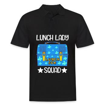 Food Package Meal Cook Cuisine Dish Apparel Title - Men's Polo Shirt - black - Front - Kai (181cm)