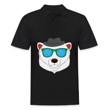 Perfect Gift For Polar Bear Fan T-shirt Design - Men's Polo Shirt - black - Front - Kai (181cm)