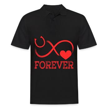 Forever Life Is Better With Horses Design Horsing - Polo Homme - noir - Devant - Kai (181cm)