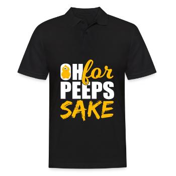 Unique T-shirt de Pants "Oh, pour lour color" - Polo Homme - noir - Devant - Kai (181cm)