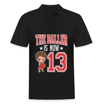 Coach Player Team Rebound Court Collection Die - Männer Poloshirt - Schwarz - Vorne - Kai (181cm)