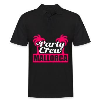 Party Crew Mallorca Nightlife Tee for Alcoholic - Polo Homme - noir - Devant - Kai (181cm)