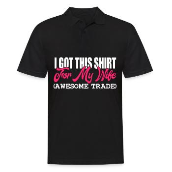 J'ai eu cette chemise (commerce génial) T-shirt - Polo Homme - noir - Devant - Kai (181cm)