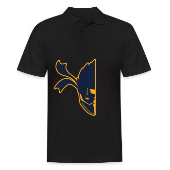 Half Face Ninja Karate Martial Arts Fencer Ninja - Men's Polo Shirt - black - Front - Kai (181cm)
