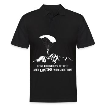 I don't know if it's going well, but it's going to be determined - Men's Polo Shirt - black - Front - Kai (181cm)