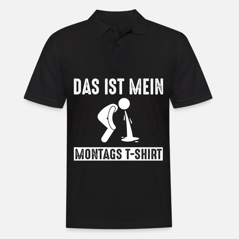 C’est mon lundi lundi - Polo Homme - noir