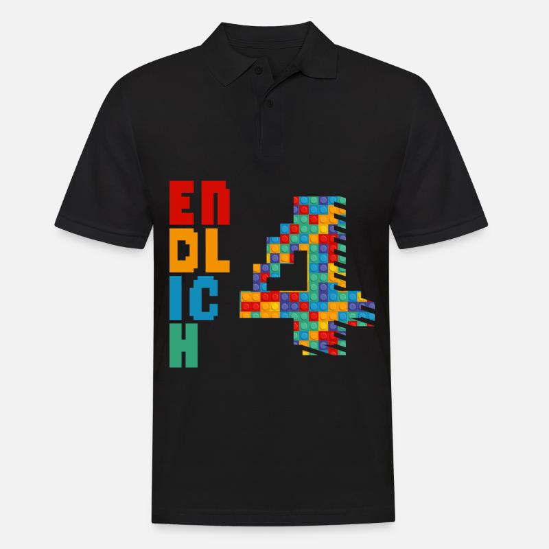 Enfin 4 blocs de construction - Polo Homme - noir
