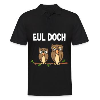 Eul Doch - Männer Poloshirt - Schwarz - Vorne - Kai (181cm)