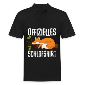 Official Fox Sleep Shirt - Men's Polo Shirt - black - Front - Kai (181cm)
