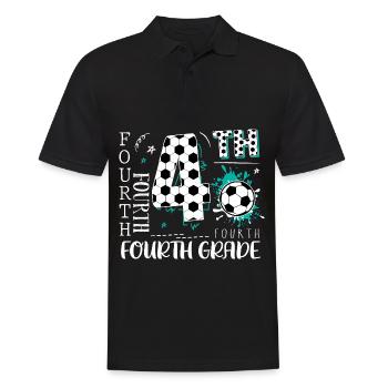Football de 4e année - Polo Homme - noir - Devant - Kai (181cm)