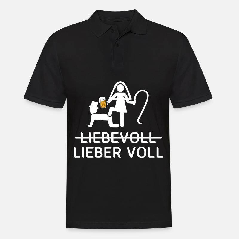 Préférez avec amour les groupes complets - Polo Homme - noir