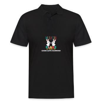 Mes projets de Pâques tournent autour des lapins Choc’late - Polo Homme - noir - Devant - Kai (181cm)