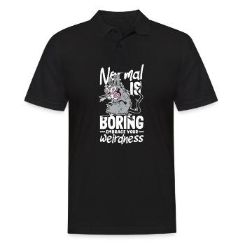 Normal est ennuyeux Embrassez votre bizarrerie - Polo Homme - noir - Devant - Kai (181cm)