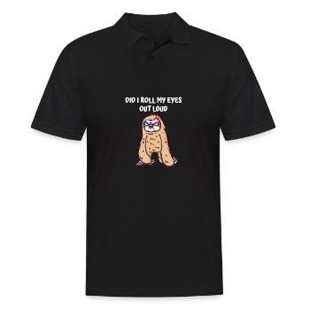 Have I got my eyes out of loud sarcastic snob - Men's Polo Shirt - black - Front - Kai (181cm)