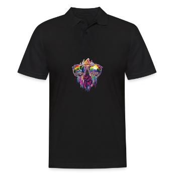 See With Love Vibrant Equality Design - Männer Poloshirt - Schwarz - Vorne - Kai (181cm)