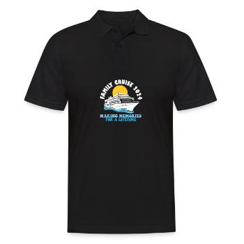 Family Cruise 2024 Voyage Cruising Tour Matching - Men's Polo Shirt - black - Front - Kai (181cm)