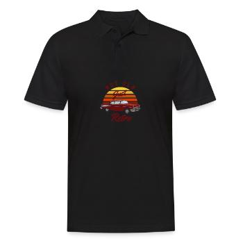 Not Old Just Retro Vintage Car Sunset - Männer Poloshirt - Schwarz - Vorne - Kai (181cm)
