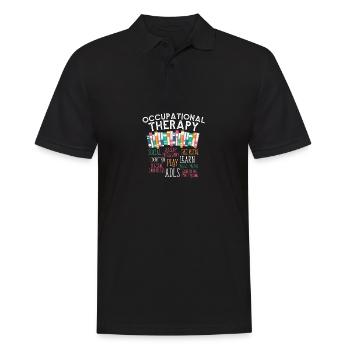 occupatio Occupational Therapist OT Day Physical T - Männer Poloshirt - Schwarz - Vorne - Kai (181cm)