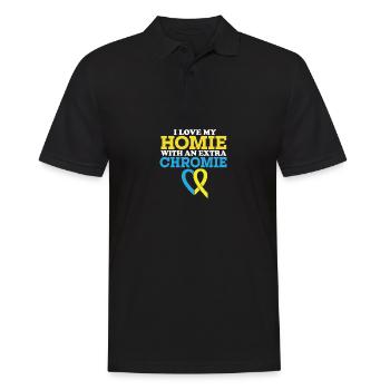 Down Syndrome Awareness Love My With An - Männer Poloshirt - Schwarz - Vorne - Kai (181cm)